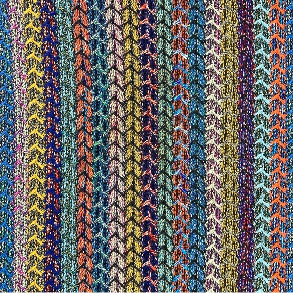 Vintage 90s Mondo Di Marco Colorful Italian Sweater Sz L COOGI Inspired - Picture 3 of 8